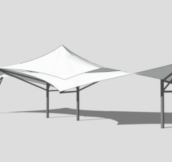 张拉膜SU模型下载_sketchup草图大师SKP模型