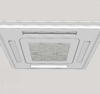 吊顶式空调板SU模型下载_sketchup草图大师SKP模型