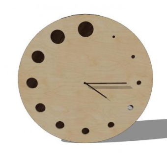 创意墙钟挂钟SU模型下载_sketchup草图大师SKP模型