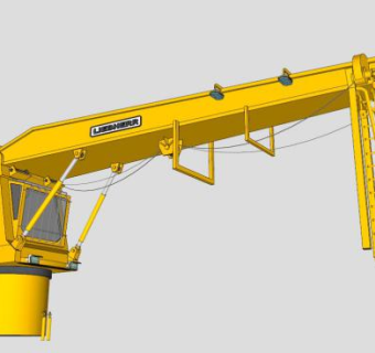 超级机械吊臂吊车SU模型_su模型下载 草图大师模型_SKP模型
