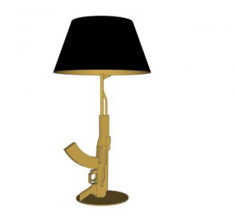 AK型台灯桌灯SU模型下载_sketchup草图大师SKP模型