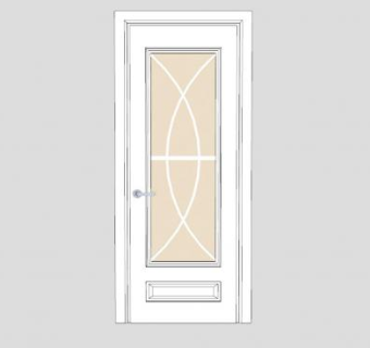 白色室内门SU模型下载_sketchup草图大师SKP模型