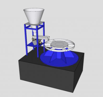 旋转式分压器机械SU模型_su模型下载 草图大师模型_SKP模型