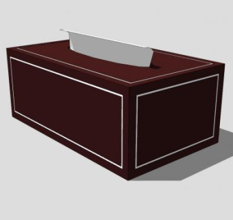 纸巾盒SU模型下载_sketchup草图大师SKP模型