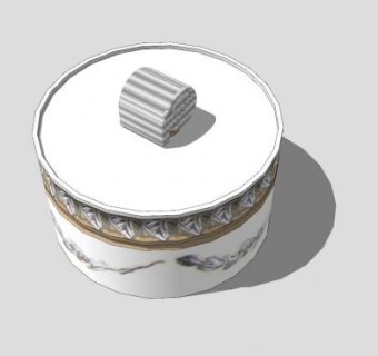 中式工艺品摆件SU模型下载_sketchup草图大师SKP模型