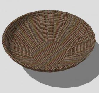 藤编器皿SU模型下载_sketchup草图大师SKP模型
