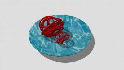 陶瓷碟盘SU模型下载_sketchup草图大师SKP模型