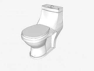 厕所道具<em>马桶SU模型</em>下载_sketchup草图大师SKP模型