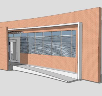 现代公厕公共卫生间SU模型下载_sketchup草图大师SKP模型