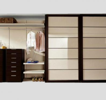 衣柜衣帽柜SU模型下载_sketchup草图大师SKP模型