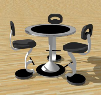 现代洽谈桌椅SU模型下载_sketchup草图大师SKP模型