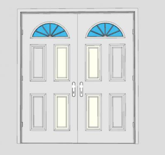 欧式双开门sketchup模型下载_sketchup草图大师SKP模型