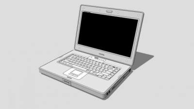 COMPAQ(康柏)笔记本电脑SU模型下载_sketchup草图大师SKP模型