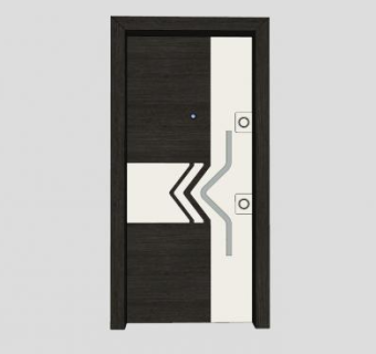 办公室室内门SU模型下载_sketchup草图大师SKP模型