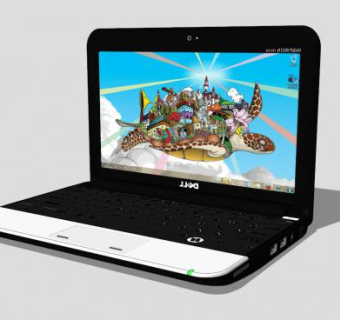 戴尔（Dell）笔记本电脑SU模型下载_sketchup草图大师SKP模型