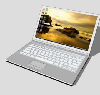 手提电脑SU模型下载_sketchup草图大师SKP模型