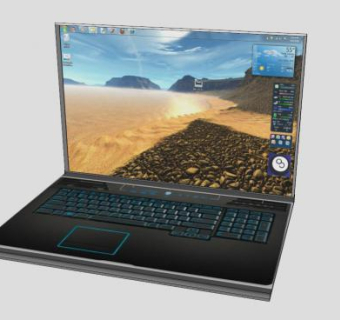 三星Galaxy X2笔记本电脑SU模型下载_sketchup草图大师SKP模型