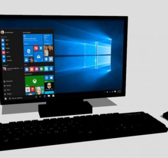 黑色电脑SU模型下载_sketchup草图大师SKP模型