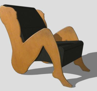 艺术座椅SU模型下载_sketchup草图大师SKP模型