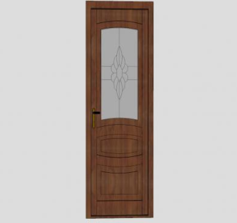 实木室内门卧室门SU模型下载_sketchup草图大师SKP模型