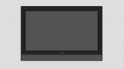 索尼液晶老电视机SU模型下载_sketchup草图大师SKP模型