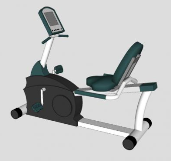 健身自行车SU模型下载_sketchup草图大师SKP模型