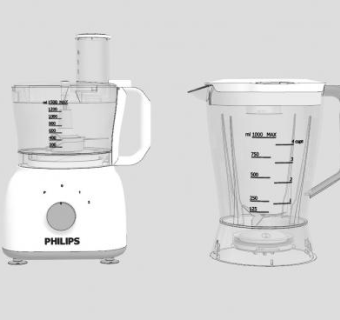飞利浦食物调理机SU模型下载_sketchup草图大师SKP模型