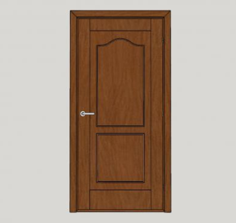 室内门实木门SU模型下载_sketchup草图大师SKP模型