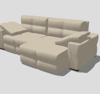 小型沙发两座沙发家具SU模型下载_sketchup草图大师SKP模型