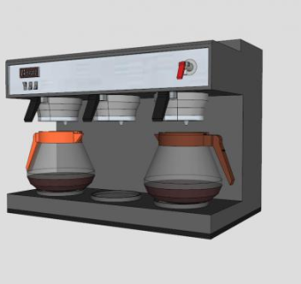 商用咖啡机SU模型下载_sketchup草图大师SKP模型