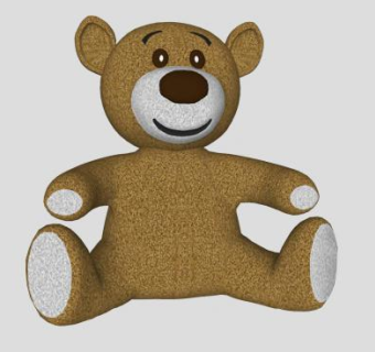 玩具布娃娃熊SU模型下载_sketchup草图大师SKP模型