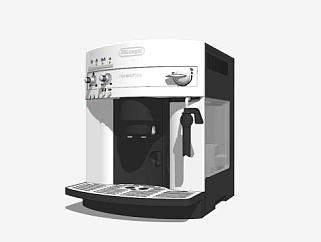 白色嵌入式咖啡机SU模型下载_sketchup草图大师SKP模型