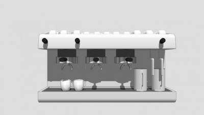 大型商用咖啡机SU模型下载_sketchup草图大师SKP模型