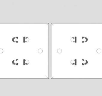 白色插座SU模型下载_sketchup草图大师SKP模型