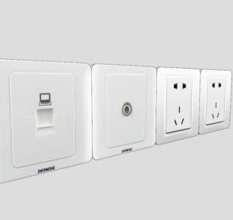 开关开关面板SU模型下载_sketchup草图大师SKP模型