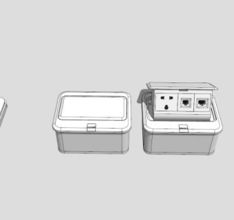 开关插座面板和插排SU模型下载_sketchup草图大师SKP模型