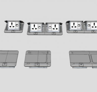 开关插座面板sketchup模型下载_sketchup草图大师SKP模型