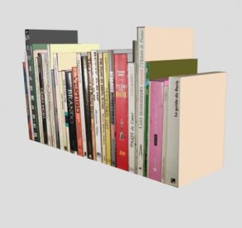 英文书本SU模型下载_sketchup草图大师SKP模型