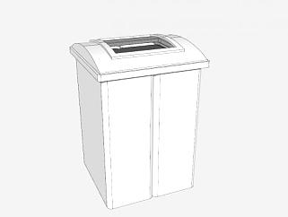 现代垃圾桶SU模型下载_sketchup草图大师SKP模型