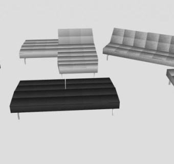 多个沙发家具SU模型下载_sketchup草图大师SKP模型