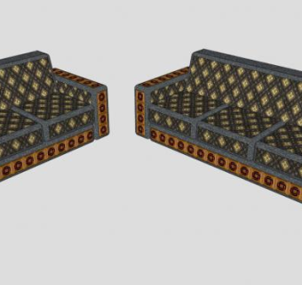 欧式复古沙发sketchup模型下载_sketchup草图大师SKP模型