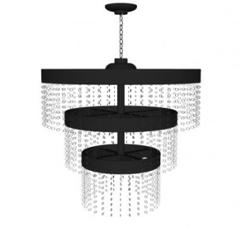 大型水晶灯SU模型下载_sketchup草图大师SKP模型