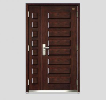 木制室内门SU模型下载_sketchup草图大师SKP模型