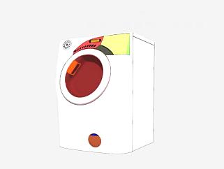 时尚搅拌式洗衣机SU模型下载_sketchup草图大师SKP模型