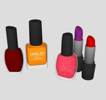 女性化妆品口红SU模型下载_sketchup草图大师SKP模型