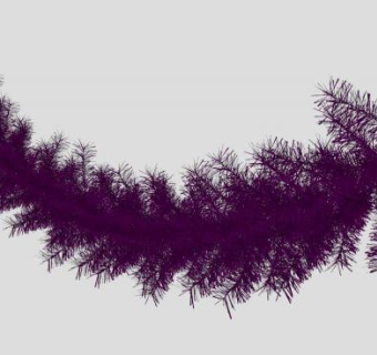 圣诞装饰紫色拉花毛条SU模型下载_sketchup草图大师SKP模型