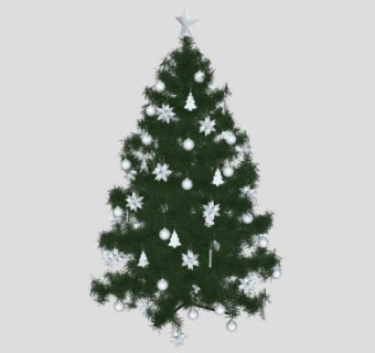 圣诞节用品圣诞树SU模型下载_sketchup草图大师SKP模型