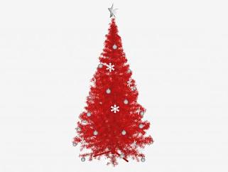 红色<em>圣诞</em>树装饰品SU模型下载_sketchup草图大师SKP模型