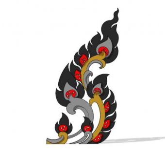 泰式雕塑工艺品SU模型下载_sketchup草图大师SKP模型