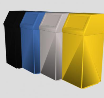 环保垃圾箱垃圾桶sketchup模型下载_sketchup草图大师SKP模型